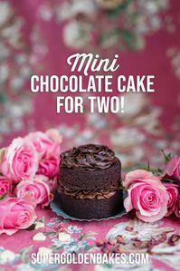 Delicious Chocolate Cake For Two! Perfect for Valentine’s Day or simply whenever you want to bake something small to surprise a loved one.