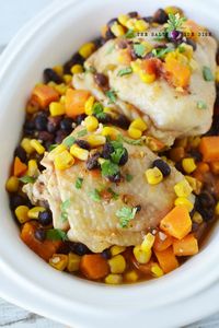 Slow Cooker Mexican Chicken Thighs