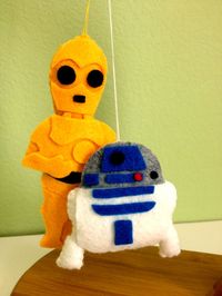 C3PO and R2D2 Star Wars Felties by twopeasinaspacepod on Etsy, $17.50