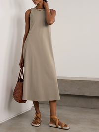 Part of the label's 'Leisure' collection, Max Mara's 'Pier' dress is equally comfortable and chic. It's cut in an A-line style from stretch-jersey that's snag-resistant and has a built-in bra for light support.