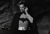 Robert Lowery as Batman in the 1949 serial Batman and Robin.