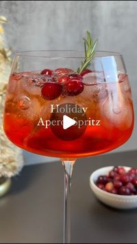 Danica Frye l cocktails + mocktails on Instagram: "Send this to the spritz lover in your life because they’re gonna want this Holiday Aperol Spritz asap 🫶🏼

Aside from the classic recipe, this is my favorite way to have an aperol spritz. It’s PERFECT for both Thanksgiving and Christmas— I’ll be drinking this from now until… well, for a long time 🤭

Also how darling is the bow tree in the background?! As soon as I saw @emilybookedup post about them, I scoured @anthropologie in Midtown Manhattan to find some of the last ones in the city, so I couldn’t wait to break them out! 

Comment GLASS and I’ll dm you the link to everything I used here. 

INGREDIENTS:
2 oz aperol
2 oz cranberry juice
1 oz club soda
3+ oz Prosecco (in this house, we measure with our heart)

METHOD:
Fill a wine glass w