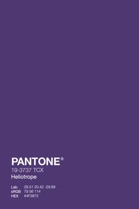 Immerse yourself in the enchanting allure of Heliotrope Purple (PANTONE 19-3737). A deep, mystical hue that exudes sophistication and intrigue. Perfect for adding a touch of regal elegance to any design. Explore the possibilities! #HeliotropePurple #PANTONE193737 #MysticalHues #purple #pantone