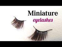 DIY miniature eyelashes - YouTube