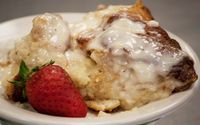 For the best bread pudding you'll ever make try this recipe for an old fashioned creamy and rich bread pudding, topped with a cream cheese frosting.