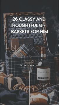 Looking for the perfect gift basket for him? Whether you want to DIY it or buy it ready, we've got you covered! Check out these gift basket ideas for men whether that'd be for his birthday, Christmas or Valentine's Day!