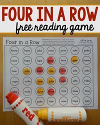 Free Four-in-a-row games for o-e words