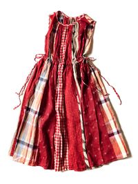 Kapital Crazy Patchwork Khalo Dress - Red