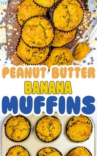 Banana and peanut butter are a winning combination and they pair perfectly in these flourless muffins. Light and fluffy Peanut Butter Banana Muffins made with oat flour, so they're gluten free and sweetened with maple syrup, we have also packed them full of chocolate chips. Just the kind of easy afternoon pick-me-up we could all do with in our lives, but a little bit more healthy and all done in one bowl. The perfect use for those brown bananas lurking on your kitchen counter.