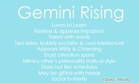 gemini rising - Google Search