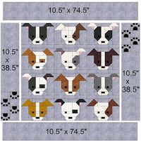 Sew Fresh Quilts: Dog Gone Cute - Paw Print bonus border blocks