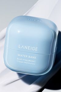 Introducing the Laneige Water Bank Blue Hyaluronic Cream Moisturizer! Experience 100 hours of deep hydration with this clinically proven formula. Infused with micro-sized blue hyaluronic acid, pepta-panthenol complex, squalane, and ceramide, it replenishes and reinforces the skin's moisture barrier for a lush, dewy complexion. Say hello to healthy, resilient skin with Laneige! #Laneige #WaterBankBlue #HydrationMatters