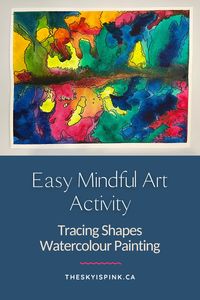 Mindful art refers to the practice of creating art while focusing on the present moment. Art has been used for centuries as a means of cultivating mindfulness and achieving inner peace. Today, we’ll create an abstract watercolour painting that is easy for beginners. This mindful art activity is simple, inexpensive, and you’ll love the result. #mindfulart #easyart