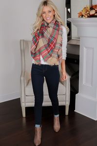 Plaid Scarf | Sophie & Trey