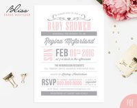 New Baby Shower invitation for download!! #babygirl #baby