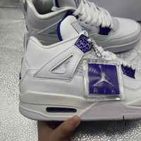 Jordan | Shoes | Jordan 4 Retro Metallic Purple Unisex Sneakers | Poshmark