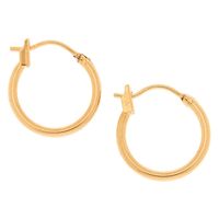 18kt Gold 14MM Plated Hoop Earrings ($18.99, $11.39) • 18kt gold plated. Diameter: 14MM. Finish: Gold tone. Closure: Hinge. Material: Metal. | claires.com/us