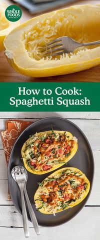 Spaghetti squash makes an excellent side dish or a satisfying substitute in noodle recipes. Plus, it’s loaded with nutrients, such as beta carotene and fiber. Learn how to cook perfectly tender, slightly crunchy spaghetti squash from Whole Foods Market.