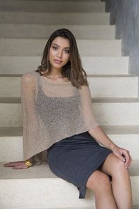 Sexy, sheer poncho shrug. Perfect for sleeveless dresses.