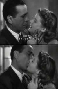 Humphrey Bogart e Ingrid Bergman em "Casablanca" (1942), filme de Michael Curtiz. Veja também: http://semioticas1.blogspot.com.br/2011/11/cahiers-du-cinema.html