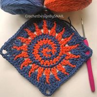 Spiral Sun Granny Square Pattern-celtic Sun Crochet Tutorial /PDF Written Pattern/ ENGLISH - Etsy Canada