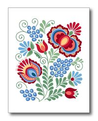 Moravian Folk Designs: Set of six cards