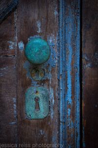 Old Rusted Teal Turquoise Baby Blue Door Knob by jessicareisspix, $15.00