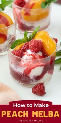 Peach Melba | The Kitchen Magpie