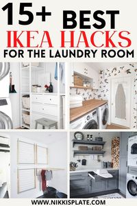 [PaidLink] 38 Best Ikea Hacks For The Laundry Room; Here Are Creative And Useful Diy Ikea Projects Created Just For Laundry Rooms. #laundryroomorganizationcabinets