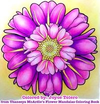 Flower Mandalas Coloring Book by Thaneeya McArdle