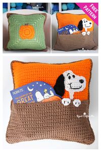 6 Pocket Pillows Crochet Pattern - Page 2 of 2