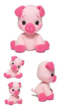 Crochet Pig Amigurumi PDF Free Pattern