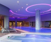 #indoorpool #overflowsystem decorated by #Poolstones in #RoyalMarfil at Rodos Princess Beach Hotel #Rhodes