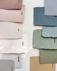 prettiest handmade paper samples by @pressedpaper