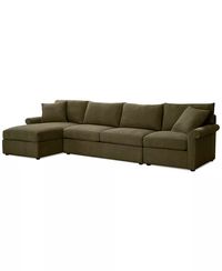 Furniture - 3-Pc. Fabric Sectional Chaise Sofa