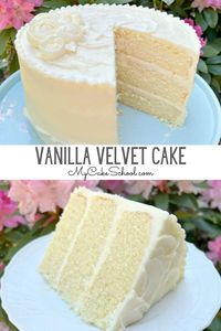 Vanilla Velvet Cake | My Cake School