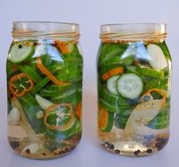 Habanero Garlic Pickles