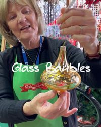 Glass baubles… so many options at Christmas Elves.