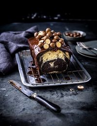 Wow family this Easter with Edd Kimber's showstopping marble bake topped with malt milk chocolate glaze and Maltesers