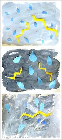 Weather Activities for Kids: Thunderstorm Art Project (perfect for toddlers, preschoolers, and kindergarteners)