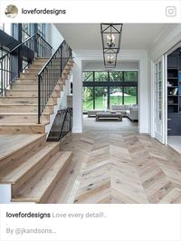 NOT THE CHEVRON. Just the color and plank width. Long wide planks.