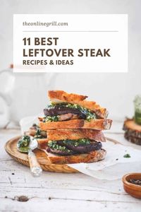 The best leftover steak recipes. Ideas for grilled flank steak, sirloin steak, skirt steak, filet mignon and more. Get inspired by leftover steak pizza, quesadilla, pot pie, casserole and more! #steak #leftovers #bbq #grilling #barbecue #beef