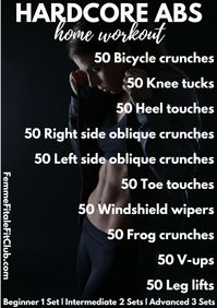 Take your core workout to the next level with this hardcore abs workout you can complete in the comfort of your home. #athomeworkout #workouts #coreworkout #absworkout #flatabs #flatbelly #flattummy #abs #hardcore #core #fitness #getfit #exercise #slimwaist (1)