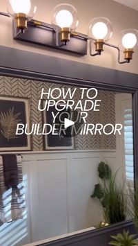 549K views · 26K reactions | This is my favorite mirror frame hack that l’ve used for over 20 years! It is such a simple easy way to update a boring builder mirror.

#designerstouch #mirrorframe #diy #diyprojects #diyhomedecor | Marian Holden