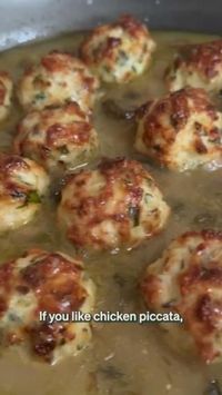 All the flavors of Chicken Piccata, but in tender delicious meatballs! Recipe: https://giadzy.com/blogs/recipes/chicken-piccata-meatballs | By Giada De Laurentiis | Facebook