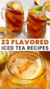 Get creative with your tea! These flavored iced tea recipes include options like strawberry, mango, and mint. Perfect for a refreshing drink at home.