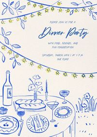 Under the Lights - Dinner Party Invitation | Send online instantly | RSVP tracking