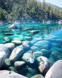 The 17 Most Beautiful Lakes in the USA Will Inspire You | MyDomaine Lake Tahoe in California & Nevada