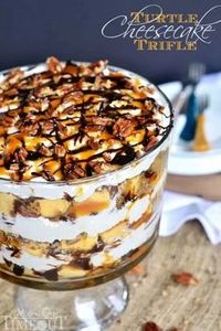 Turtle Cheesecake Trifle