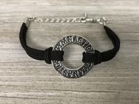 Girls Gymnastics Bracelet - Black:  This Sportybella Girls Gymnastics Bracelet is a beautiful and fun way to express your love of Gymnastics. This makes a Perfect gift for Gymnastics Teams, Gymnasts & Gymnastics Coaches.